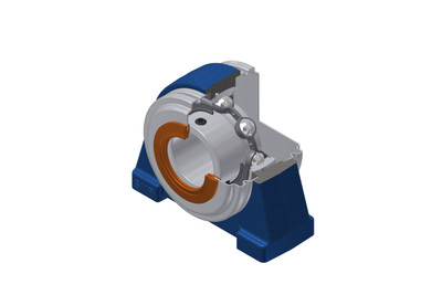 SNR - Bearing Unit - USPAE205CO - 25.00 x 52.00 x 27.00 - grey cast housing, radial insert ball bearing with socket set screws, single lip seal, for low-temp