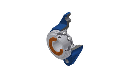 SNR - Bearing Unit - USFLE209CO - 45.00 x 85.00 x 41.20 - grey cast housing, radial insert ball bearing with socket set screws, single lip seal, for low-temp