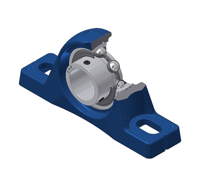 SNR - Bearing Unit - USPLE205CO - 25.00 x 52.00 x 27.00 - grey cast housing, radial insert ball bearing with socket set screws, single lip seal, for low-temp