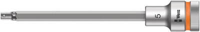 Wera 8740 C HF Zyklop bit socket with 1/2" drive with holding function 5.0x140.0mm - Bit socket with 1/2" drive and holding function for particularly comfortable screwdriving with reduced risk of losing the screw when feeding it into the workpiece Wera 8740 C HF Zyklop bit socket with 1/2" drive with holding function 5.0x140.0mm - Bit socket with 1/2" drive and holding function for particularly comfortable screwdriving with reduced risk of losing the screw when feeding it into the workpiece
