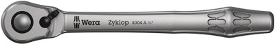 Wera 8004 A Zyklop Metal Ratchet with switch lever and 1/4" drive 1/4"x141mm - Zyklop Metal ratchet with switchover lever