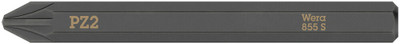 Wera 855 S Pozidriv bits for impact screwdrivers PZ 2x70mm - Extra tough bit suitable for Pozidriv screws Wera 855 S Pozidriv bits for impact screwdrivers PZ 2x70mm - Extra tough bit suitable for Pozidriv screws