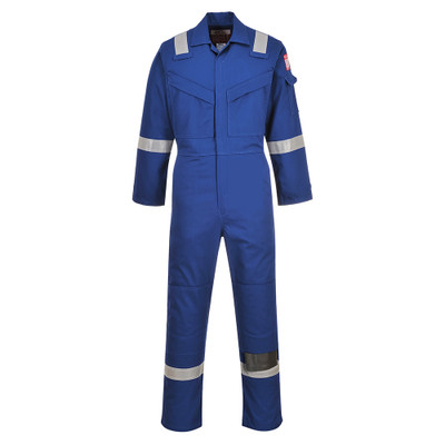Flame Resistant Anti-Static Coverall 350g Royal Blue - This coverall is perfect for the demands of the offshore industry Flame Resistant Anti-Static Coverall 350g Royal Blue - This coverall is perfect for the demands of the offshore industry