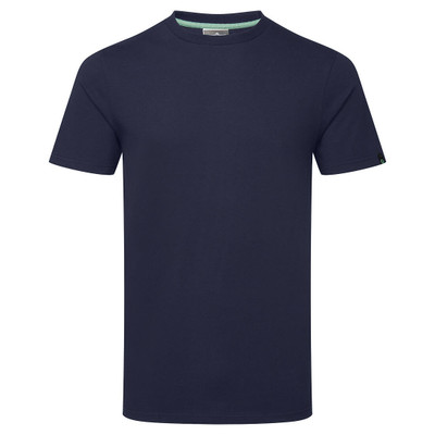 Organic Cotton Recyclable T-Shirt - Navy - <p class="text-justify">This tubular knit t-shirt is ideal for corporate and workwear