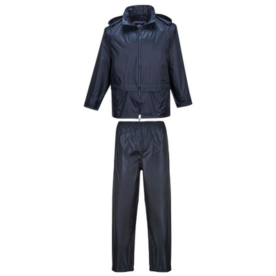 L440 - Essentials Rainsuit (2 Piece Suit) Navy - <p class="text-justify">The Essentials Rainsuit offers excellent waterproof protection in one convenient set