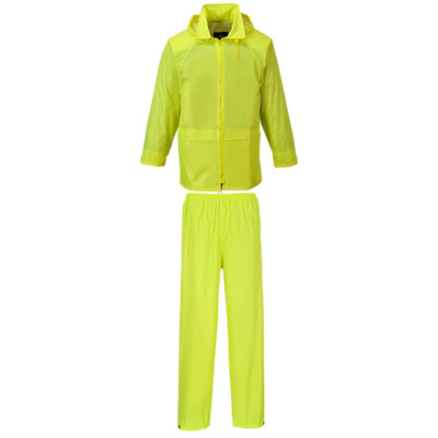 L440 - Essentials Rainsuit (2 Piece Suit) Yellow - <p class="text-justify">The Essentials Rainsuit offers excellent waterproof protection in one convenient set