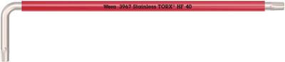 Wera 3967 SXL HF TORX® L-key Multicolour with holding function, long, stainless TX 40x224mm - High quality stainless steel L-key for internal TORX® screws Wera 3967 SXL HF TORX® L-key Multicolour with holding function, long, stainless TX 40x224mm - High quality stainless steel L-key for internal TORX® screws