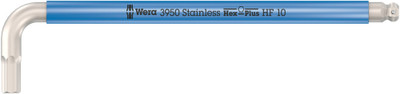 Wera 3950 SPKL Multicolour HF L-key, metric, stainless steel, with holding function 10.0x224mm - Premium stainless steel Wera L-key for hexagonal socket screws Wera 3950 SPKL Multicolour HF L-key, metric, stainless steel, with holding function 10.0x224mm - Premium stainless steel Wera L-key for hexagonal socket screws