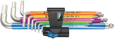 Wera 3950/9 Hex-Plus Multicolour HF Stainless 1 L-key set, metric, stainless steel, with holding function - Premium stainless steel Wera L-keys for hexagonal socket screws Wera 3950/9 Hex-Plus Multicolour HF Stainless 1 L-key set, metric, stainless steel, with holding function - Premium stainless steel Wera L-keys for hexagonal socket screws