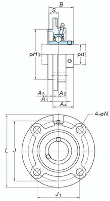 80mm Heavy Duty Round Spigot Unit UCFCX16-KOYO - With a legacy of Quality & Performance, Koyo Ball Bearing Units are the most reliable products when it comes to accuracy and excellent load resistance