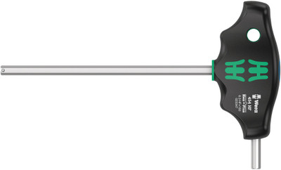 Wera 454 HF T-handle hexagon screwdriver Hex-Plus with holding function 6x150mm - T-handle screwdriver: The ideal handle shape allows the transmission of particularly high tightening and loosening moments