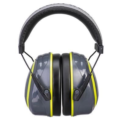 PW73 - HV Extreme Ear Defenders Medium Grey/Yellow - <p class="text-justify">These ear defenders form part of our new premium colour coded ear defender family HV Extreme