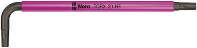 Wera 967 SL TORX® HF L-key Multicolour with holding function TX 20x96mm - High quality L-keys for recessed TORX® screws