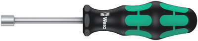 Wera 395 HO Nutdriver 3/16"x90mm - Premium Wera insert wrench screwdriver with hollow shaft for screwdriving on thread rods, because only then can the thread rod penetrate through the bolt into the hollow shaft of the screwdriver