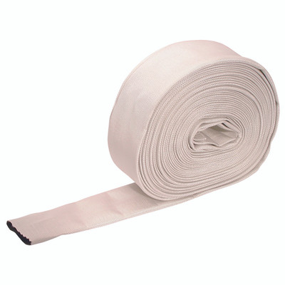 HOSE-64MM ID-18MTR-W/O FITTINGS (WHITE) - 64mm Inside Diameter, White Uncoated Hose without Coupling, Ribblelite Plain Fire Hose, Length 18 Metres, Maximum Working Pressure 10 bar, Jaymac HOSE-64MM ID-18MTR-W/O FITTINGS (WHITE) - 64mm Inside Diameter, White Uncoated Hose without Coupling, Ribblelite Plain Fire Hose, Length 18 Metres, Maximum Working Pressure 10 bar, Jaymac