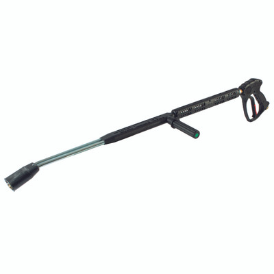 L.FLOW TWIN ST. ST. LANCE HANDLE - 3/8" BSP Parallel Male, Wash Down Equipment, Low Flow, Twin Stainless Steel Lance with Top Control, Pressure Washer Trigger & Lance Assembly (Nozzles Not included), Flow 25 Litres per Minute, Working Temperature 0Â¬âˆžC