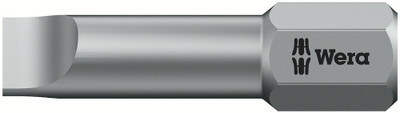 Wera 800/1 TZ bits 1.0x5.5x25mm - Bits for slotted screws with torsion zone against premature wear Wera 800/1 TZ bits 1.0x5.5x25mm - Bits for slotted screws with torsion zone against premature wear