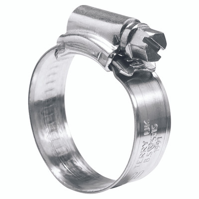 WORM DRIVE CLIP STEEL 40X55MM (2) - 40mm Minimum Diameter x 55mm Maximum Diameter, Powergrip, Worm Drive Clip, 12mm Band Width, 2 Size Reference, Alu-Zinc Plated Mild Steel Band, Alu-Zinc Plated Mild Steel Housing, Alu-Zinc Plated Mild Steel Screw, Terry