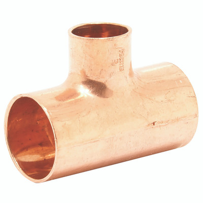 35 MM X 28 MM END FEED RED BRANCH - 35mm Outside Diameter x 28mm Outside Diameter, Plumbing End Feed Coupling, Reducing on Branch, Tee, Copper, BS EN 1354 Part 1 Standard, Working Temperature -40°C to +110°C, FT Pro 35 MM X 28 MM END FEED RED BRANCH - 35mm Outside Diameter x 28mm Outside Diameter, Plumbing End Feed Coupling, Reducing on Branch, Tee, Copper, BS EN 1354 Part 1 Standard, Working Temperature -40°C to +110°C, FT Pro