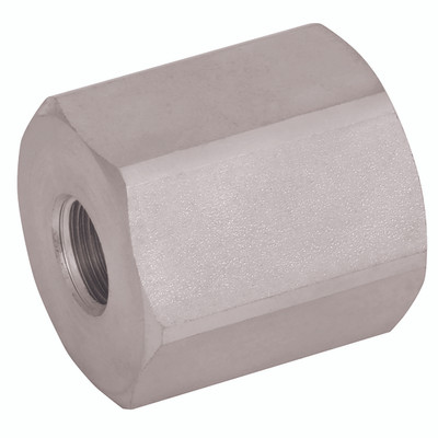 KR 1/4 X 1/4 BSP GAUGE ADAPTOR - 1/4" BSP Parallel Female x 1/4" BSP Parallel Female, Hydraulic Adaptor Steel, Gauge Adaptor, Corrosion Resistance CR3 Compliant High Grade Mild Steel, Maximum Pressure 500 bar, KR500