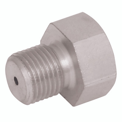 1/8" BSP x mm Outside Diameter Male/Female - 1/8" BSP Parallel Male x mm Outside Diameter, Hydraulic Adaptor Steel, Bleed Plug, Corrosion Resistance CR3 Compliant High Grade Mild Steel, Maximum Pressure 500 bar, KR500