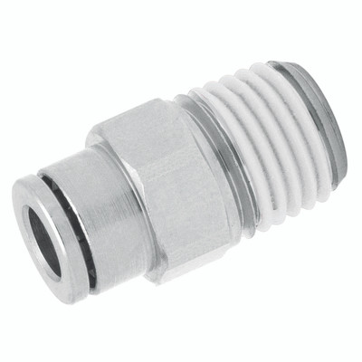 6MM OD X 1/4" BSPT MALE STUD - 1/4" BSP Taper Male x 6mm Outside Diameter, Stud, Nickel Plated Brass, Working Temperature -20°C to +80°C, Maximum Working Pressure 18 bar, Norgren 6MM OD X 1/4" BSPT MALE STUD - 1/4" BSP Taper Male x 6mm Outside Diameter, Stud, Nickel Plated Brass, Working Temperature -20°C to +80°C, Maximum Working Pressure 18 bar, Norgren