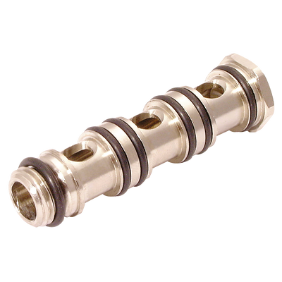 1/8" STACKING BANJO FOR 3 - 1/8" BSP Parallel Male, LF3000 Metric Push-in Tube Fitting, BSP Parallel Male, Triple Banjo Bolt, Plastic/Brass Nickel Plated, Working Temperature -20Â°C to +80Â°C, Maximum Working Pressure 20 bar, Parker Legris