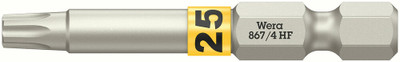Wera 867/4 TORX® HF Bits with holding function TX 25x50mm - Premium bits for TORX® socket screws Wera 867/4 TORX® HF Bits with holding function TX 25x50mm - Premium bits for TORX® socket screws