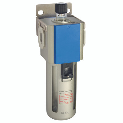 1/2" BSP Parallel Female Lubricator - 1/2" BSP Parallel Female, Air Preparation, 300 Series, Lubricator, Mounting Bracket, Plastic Metal Guarded Bowl, 5000 Litres per Minute, Working Temperature -5Â¬âˆžC to +60Â¬âˆžC, Maximum Working Pressure 10 bar, Kelm
