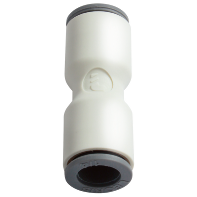08MM OD TUBE EQUAL STRAIGHTAIGHT - 8mm Outside Diameter, Liquifit Leak-free Push-in Metric Tube Fitting, Equal Tube x Tube, Straight Connector, Plastic, Working Temperature -10°C to +95°C, Maximum Working Pressure 16 bar, Parker Legris 08MM OD TUBE EQUAL STRAIGHTAIGHT - 8mm Outside Diameter, Liquifit Leak-free Push-in Metric Tube Fitting, Equal Tube x Tube, Straight Connector, Plastic, Working Temperature -10°C to +95°C, Maximum Working Pressure 16 bar, Parker Legris