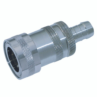 1/2" COUPLER TO 1/2" FEMALE AND STOP VALVE - Valve Coupler to Hose Tail, Original Stainless Steel Quick Release Coupling, To Suit 1/2" Hose Inside Diameter, 1/2" Coupling Size, Stainless Steel, Valved, Nito 1/2" COUPLER TO 1/2" FEMALE AND STOP VALVE - Valve Coupler to Hose Tail, Original Stainless Steel Quick Release Coupling, To Suit 1/2" Hose Inside Diameter, 1/2" Coupling Size, Stainless Steel, Valved, Nito