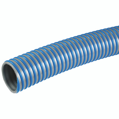 6" ID S/ELASTIC BLUE 10M MD S ANDD HOSE - 6" Inside Diameter, Industrial Hose, Medusa Super Elastic Hose, Length 10 Metres,Bend Radius 610mm, Blue, PVC Hose Material, Working Temperature -20Â°C to +60Â°C, Maximum Burst Pressure 9 bar, Jaymac