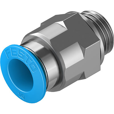 186098 QS-G1/8-8 PUSH-IN FITTING sold in multiples of 10 only - Push-In Fitting Qs-G1/8-8 Male Thread with External Hexagon 186098 QS-G1/8-8 PUSH-IN FITTING sold in multiples of 10 only - Push-In Fitting Qs-G1/8-8 Male Thread with External Hexagon