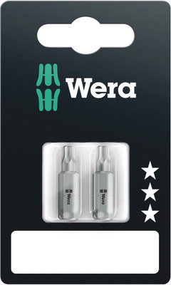 Wera 867/1 Z TORX® BO SB bits with bore hole 2 x TX 20x25mm - Premium bits for TORX® socket screws Wera 867/1 Z TORX® BO SB bits with bore hole 2 x TX 20x25mm - Premium bits for TORX® socket screws