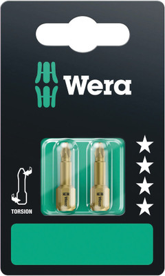 Wera 855/1 TH SB bits 2 x PZ 1x25mm - Premium bits with torsion zone into which kinetic energy is dissipated during peak loads Wera 855/1 TH SB bits 2 x PZ 1x25mm - Premium bits with torsion zone into which kinetic energy is dissipated during peak loads