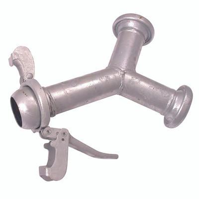 LEVER LOCK Y FFM 3 X 3.1/2 - 89mm Male Coupling, Lever Lock Water Pump Coupling, with Male Outlet, Galvanised, Y Union, Galvanised Steel, DALLAIAll images used are for illustrative purposes only