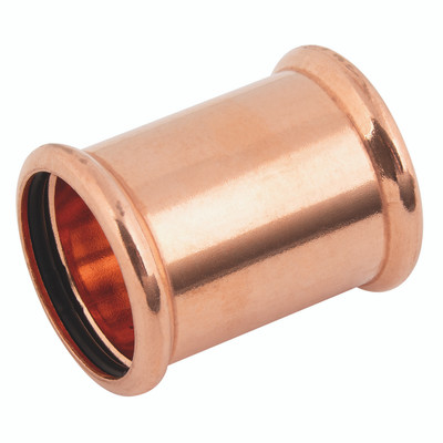 42X42MM STRAIGHT COUPLER COPPER - 15x15mm Straight Coupler, Copper, M-PressAll images used are for illustrative purposes only 42X42MM STRAIGHT COUPLER COPPER - 15x15mm Straight Coupler, Copper, M-PressAll images used are for illustrative purposes only