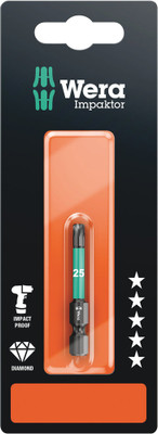 Wera 867/4 IMP DC SB Impaktor bits 1 x TX 20x50mm - High quality bits for recessed TORX® screws Wera 867/4 IMP DC SB Impaktor bits 1 x TX 20x50mm - High quality bits for recessed TORX® screws