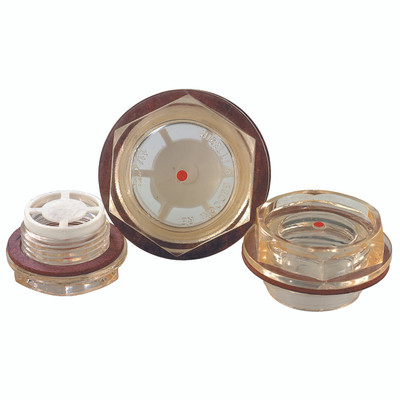 1/2" BSP Male Plastic Sight Glass Without Reflector - 1/2" BSP Parallel Male, Hydraulic Accessory, Plastic Sight Glass, Without Reflector, 24mm Hex Size, Working Temperature 0°C to +100°C (Oil), 0°C to +70°C (Water), Maximum Working Pressure 3 1/2" BSP Male Plastic Sight Glass Without Reflector - 1/2" BSP Parallel Male, Hydraulic Accessory, Plastic Sight Glass, Without Reflector, 24mm Hex Size, Working Temperature 0°C to +100°C (Oil), 0°C to +70°C (Water), Maximum Working Pressure 3