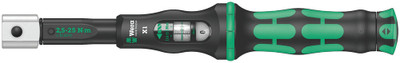 Wera Click-Torque X 1 torque wrench for insert tools, 2.5-25 Nm 9x12x2.5-25mm - Click-Torque wrench in the unmistakable, robust Wera design with high accuracy as per DIN EN ISO 6789-1: 2017-07 Wera Click-Torque X 1 torque wrench for insert tools, 2.5-25 Nm 9x12x2.5-25mm - Click-Torque wrench in the unmistakable, robust Wera design with high accuracy as per DIN EN ISO 6789-1: 2017-07