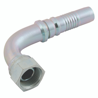1" BSP Female Interlock 90° Swept Elbow 3/4" Hose ID - 1" BSP Parallel Female, Hydraulic Interlock Hose Connector, Interlock 90° Swept Elbow, to Suit 3/4" Hose Inside Diameter, Mild Steel, FT ProAll images used are for illustrative purposes only 1" BSP Female Interlock 90° Swept Elbow 3/4" Hose ID - 1" BSP Parallel Female, Hydraulic Interlock Hose Connector, Interlock 90° Swept Elbow, to Suit 3/4" Hose Inside Diameter, Mild Steel, FT ProAll images used are for illustrative purposes only
