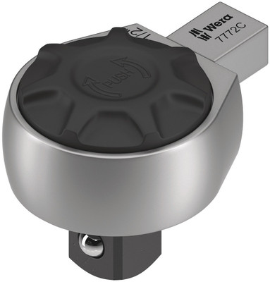 Wera 7772 C Ratchet insert, reversible, 9x12 mm 9x12x1/2"x58,0mm - Ratchet insert, reversible, for 1/2" square socket wrench inserts and 1/2" connecting parts with square drive; for torque wrenches of the Click-Torque X series with 9x12 mm holder