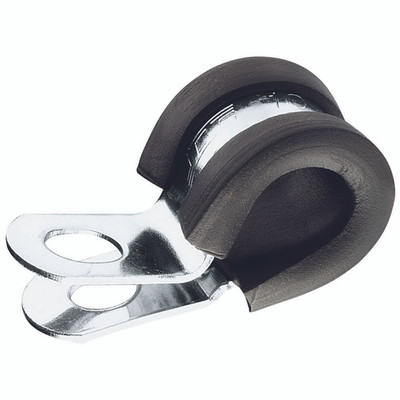 05MM M6 P-CLIP M/ST 12MM BAND STD LINER - 5mm Minimum Diameter, Mild Steel, Standard Liner, M6 P Clip, M6 Fixing Hole, 12mm Band Width, Zinc Plated Mild Steel Band, JCSAll images used are for illustrative purposes only