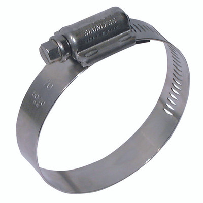 110-140MM HI-TORQUE H/DUTY CLIP ST/STEEL - 110mm Minimum Diameter x 140mm Maximum Diameter, Hi Torque, Heavy Duty, Worm Drive Clip, 16mm Band Width, Stainless Steel Band, Stainless Steel Housing, Stainless Steel Screw, JCSAll images used are for illust