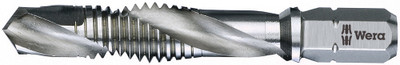 Wera 847 HSS Combined Tap Bits 4.2x41.0mm - Application: Drilling, tapping, deburring Design: HSS Drive: 1/4" hexagon, suitable for DIN ISO 1173-D 6,3 holdersAll images used are for illustrative purposes only Wera 847 HSS Combined Tap Bits 4.2x41.0mm - Application: Drilling, tapping, deburring Design: HSS Drive: 1/4" hexagon, suitable for DIN ISO 1173-D 6,3 holdersAll images used are for illustrative purposes only