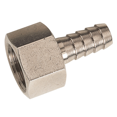 1/8" BSPP Female Straight Hose Tails, Nickel Plated Brass - 1/8" BSP Parallel Female, Hose Tail, Fixed, to Suit 6mm Hose Inside Diameter, Nickel Plated Brass, KelmAll images used are for illustrative purposes only 1/8" BSPP Female Straight Hose Tails, Nickel Plated Brass - 1/8" BSP Parallel Female, Hose Tail, Fixed, to Suit 6mm Hose Inside Diameter, Nickel Plated Brass, KelmAll images used are for illustrative purposes only