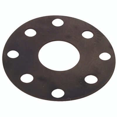 RUBBER GASKET NP16 F/FACE ID 6" - 6" Inside Diameter, Malleable Iron Accessory, Full Face, PN16, Flange Gasket, Rubber, FTMAll images used are for illustrative purposes only