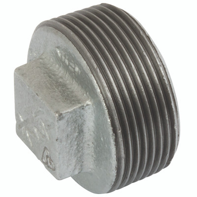 (BS FIG147) BSPT HOLLOW PLUG 1/4 GLV - 1/4" BSP Tapered Male, Malleable Iron Pipe Fitting, Galvanised, Plain Hollow Plug, Fig (BS FIG147) BSPT HOLLOW PLUG 1/4 GLV - 1/4" BSP Tapered Male, Malleable Iron Pipe Fitting, Galvanised, Plain Hollow Plug, Fig