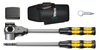 Wera 8002 C Koloss All Inclusive Set with ½" drive 1 x 1/2"x341.0; 1 x 2x50.0; 1 x 341.0x137; 1 x 40.5; 1 x 175.0x75.0mm - Application: Ratchet function for 1/2" square sockets and 1/2" adaptors with square drive, equipped with ball lock, hammer function