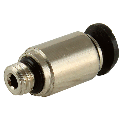 1/8"NPT X 1/8" MICRO M.STUD ROUND BODY - 1/8" NPT Male x 1/8" Outside Diameter, Pneumatic One Touch Micro Push-in Imperial Tube Fitting, Stud (Round Body), Plastic/Brass Nickel Plated, Working Temperature 0Ã‚Â°C to +60Ã‚Â°C, Maximum Working Pressure 10 ba